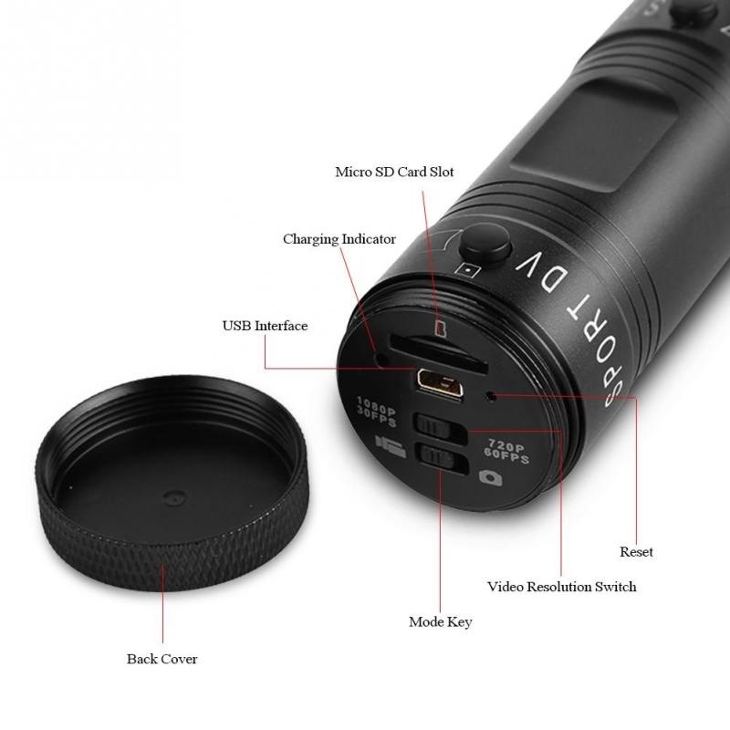 F9 Waterproof Sports DV HD 1080p Sports Camera Photography Wide-angle Driving Recorder for Mountaineering and Cycling