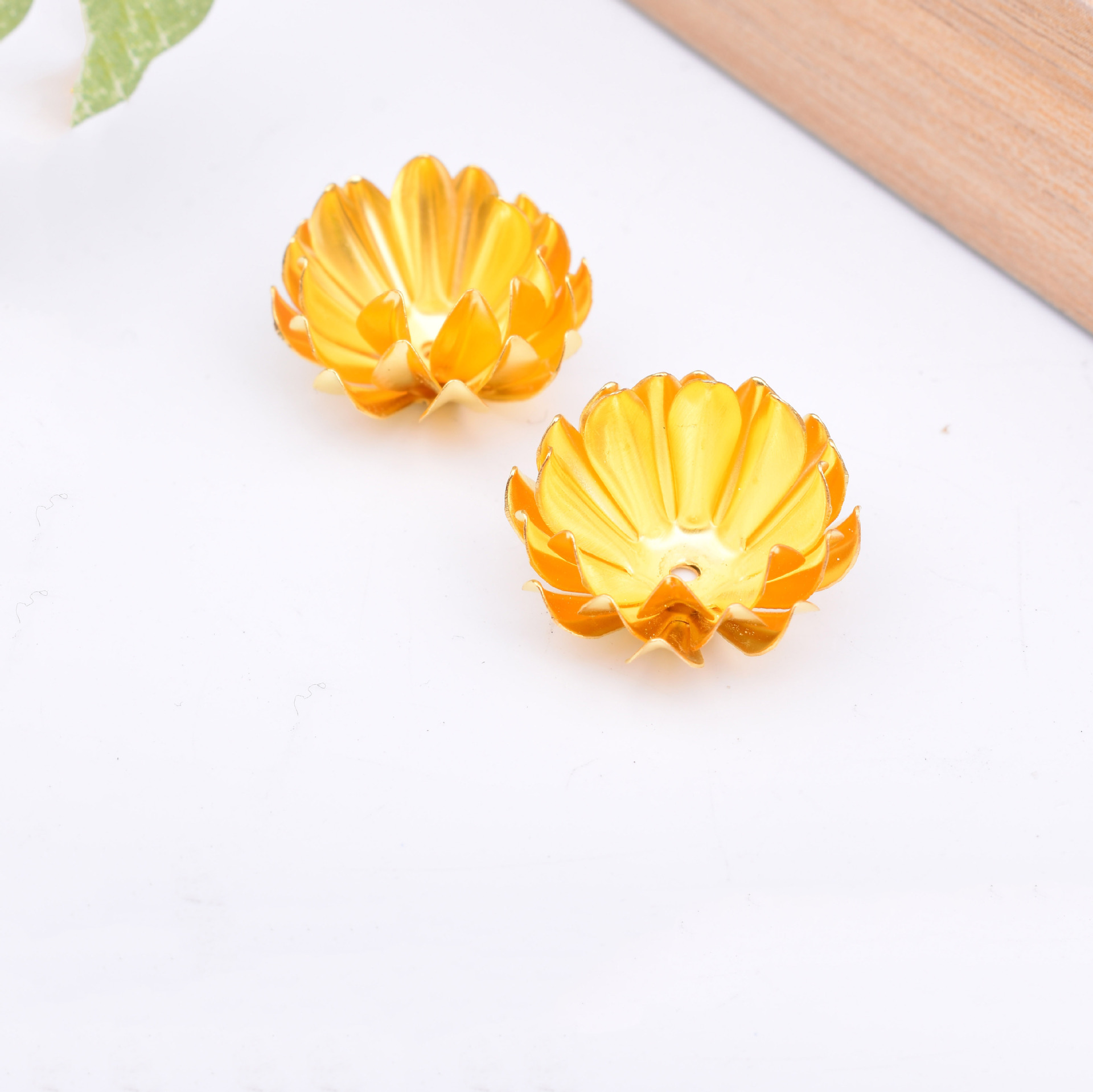 diy Antique Accessories Fan Accessories Lotus Combination Metal Flower Piece Flower Branch Accessories Hairpin Material Gold