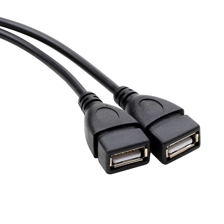 Source manufacturers wholesale usb2.0 male-to-female one-to-two extension cord USB computer one-to-two power splitter