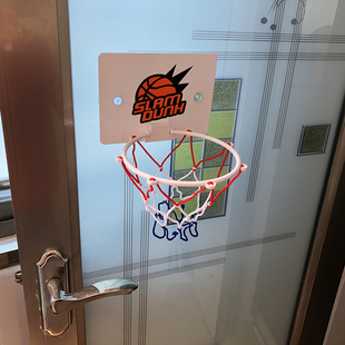 Cross-border with pump pvc inflatable basketball printable pattern removable shooting hanging mini suction cup basketball board