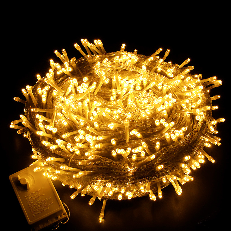 led light string outdoor starry lights Christmas wedding string lights holiday decorative lights flashing lights outdoor lighting engineering
