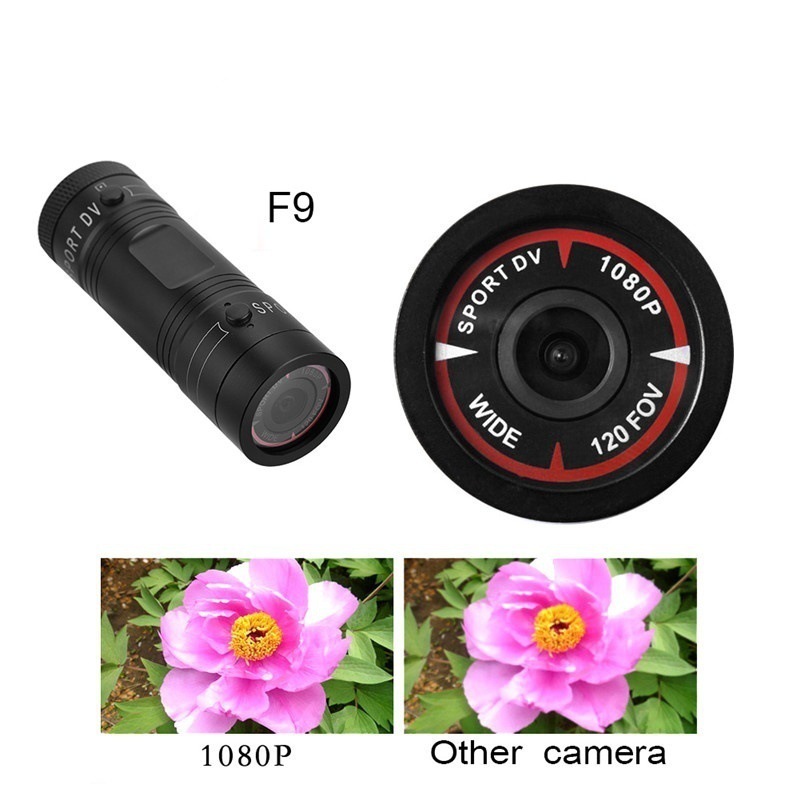 F9 Waterproof Sports DV HD 1080p Sports Camera Photography Wide-angle Driving Recorder for Mountaineering and Cycling