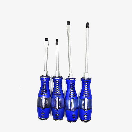 3 inch 4 inch screwdriver Phillips screwdriver screw screwdriver flat-head screwdriver can knock through the heart screwdriver