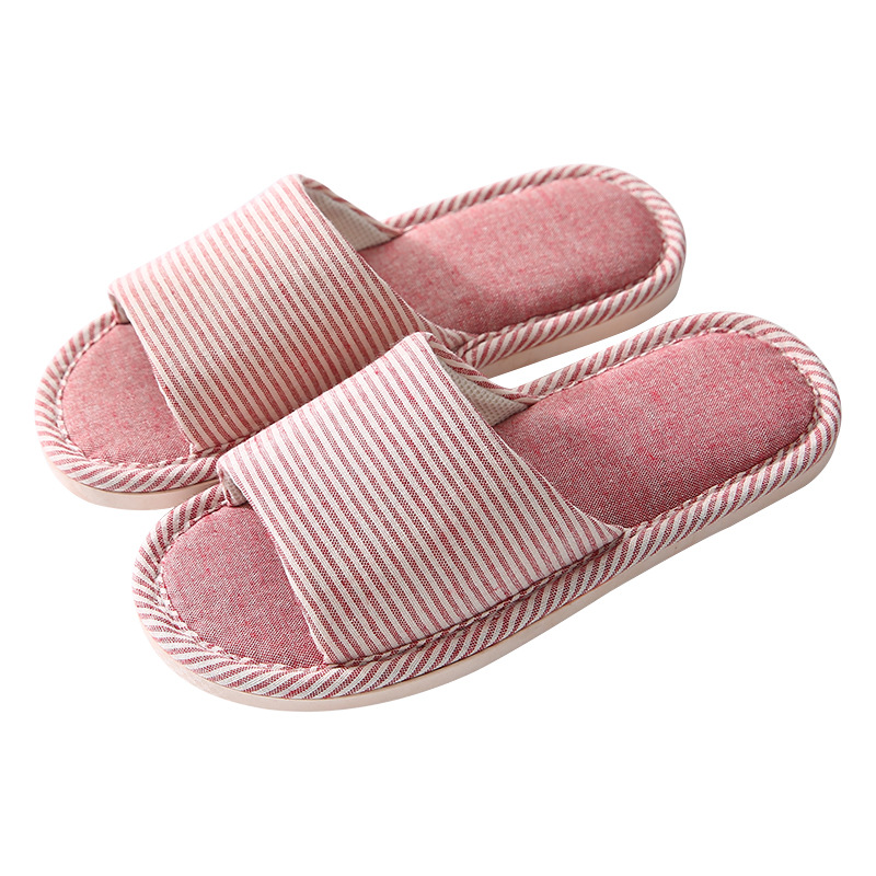 Slippers for Women and Men Home Indoor Non-slip Home Four Seasons Home Floor Cotton Linen Soft Bottom Spring and Summer Linen Slippers Wholesale