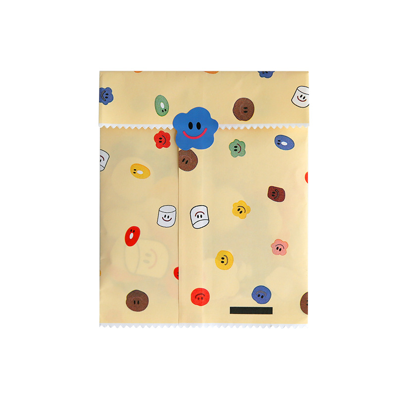 Korean ins Smiley Sticker Student's Hand Account diy Decorative Material Cute Small Sticker Seal Sticker