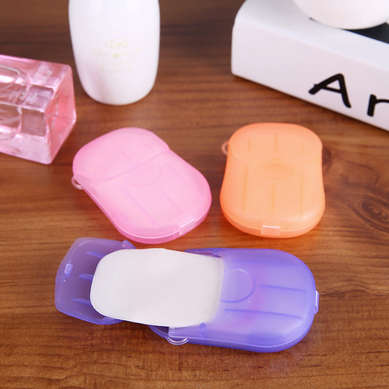 Travel Disposable Soap Box Soap Tablets Portable Petals Hand Washing Tablets Small Soap Tablets Mini Soap Paper