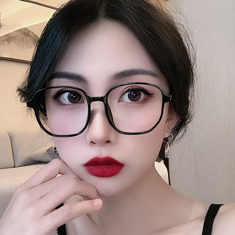 网红潮流多边形平光镜新款韩版9157眼镜大框时尚素颜防蓝光眼镜框