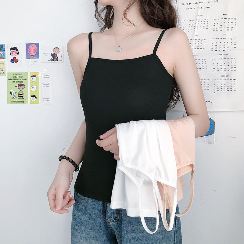 White suspenders ladies vest women's summer bottoming Joker suspenders spell a lot of explosions Korean manufacturers wholesale