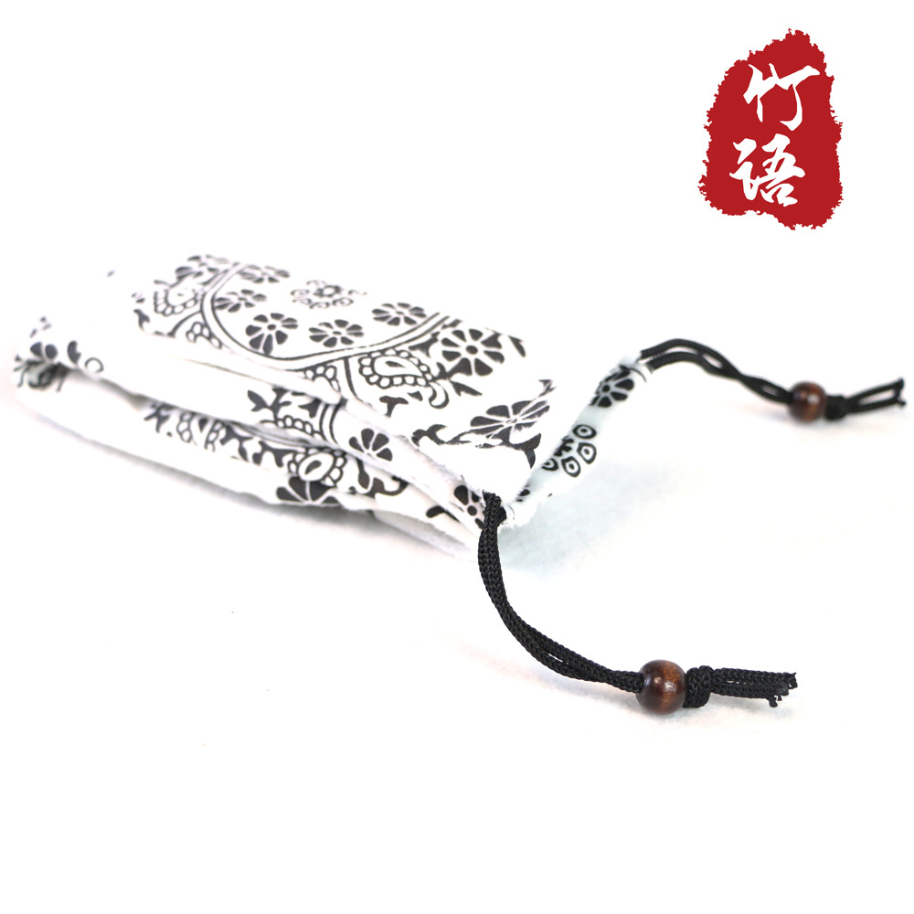 Double bead flute set packaging velvet bag can be set to make bamboo flute cave flute manufacturers cooperation can produce multiple specifications