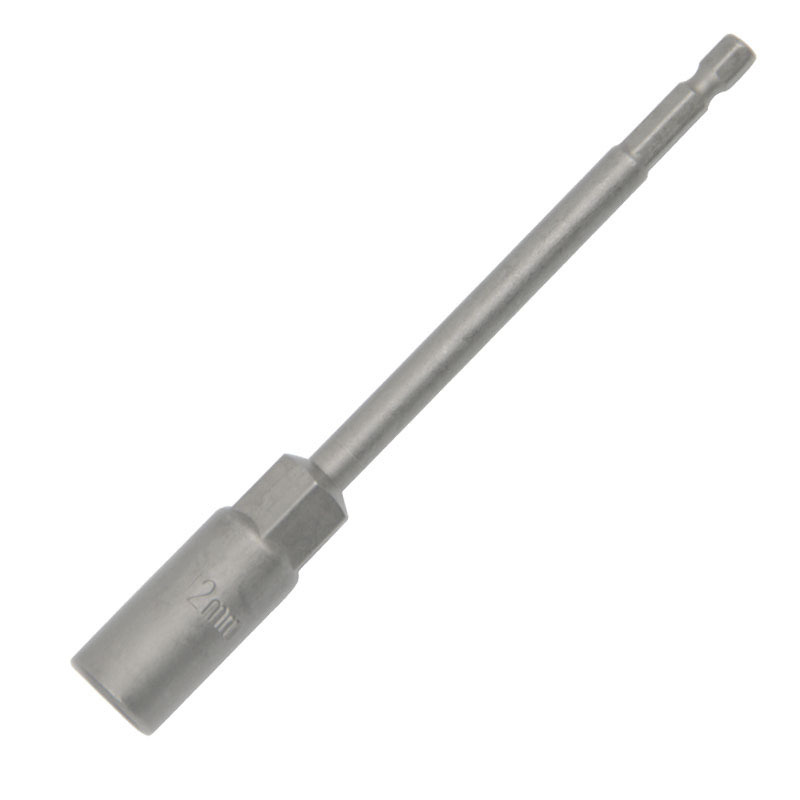 Deepen hexagon socket magnetic wind batch wind gun head with hand electric drill self-drilling screw 100mm lengthened socket