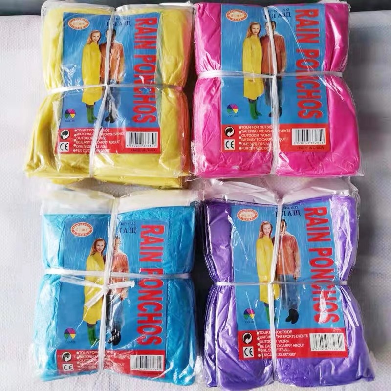 Thickened Card Type Disposable Raincoat Long Full Body Adult Children's Travel Playground Water Rafting Unisex