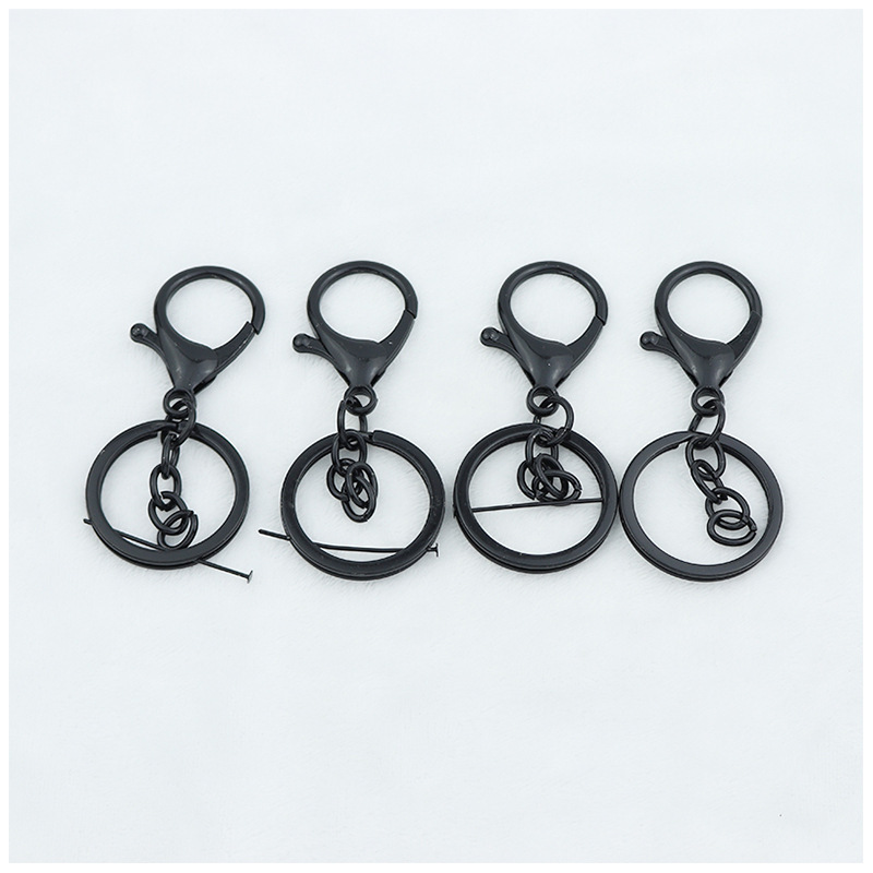 Doll keychain accessories lobster buckle three-piece zinc alloy hanging buckle metal pendant luggage pendant DIY jewelry