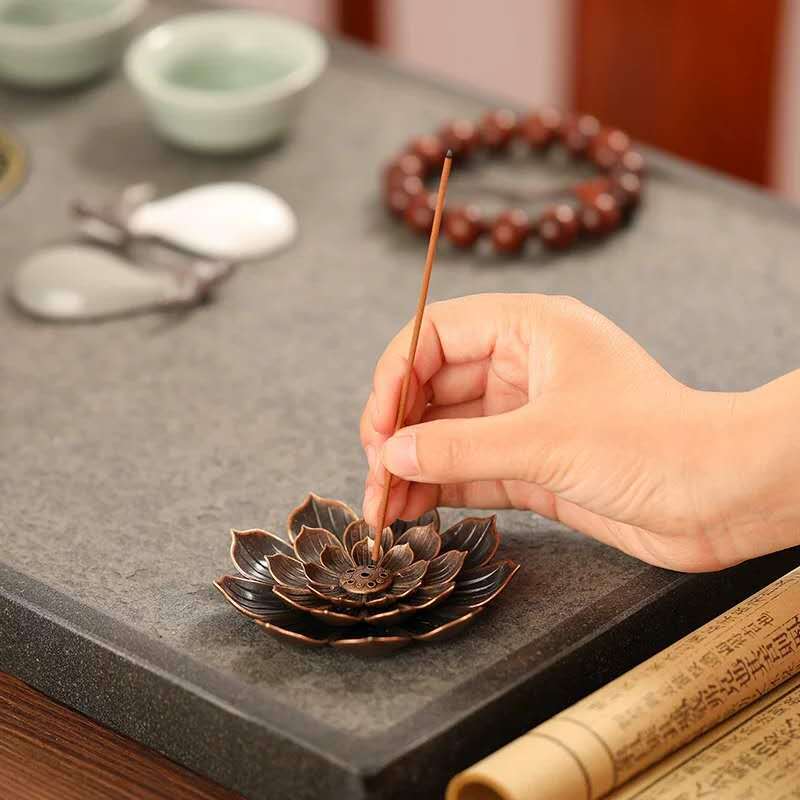 Brass gourd incense insert nine-hole incense holder mini incense coil incense holder manufacturers wholesale creative line incense insert