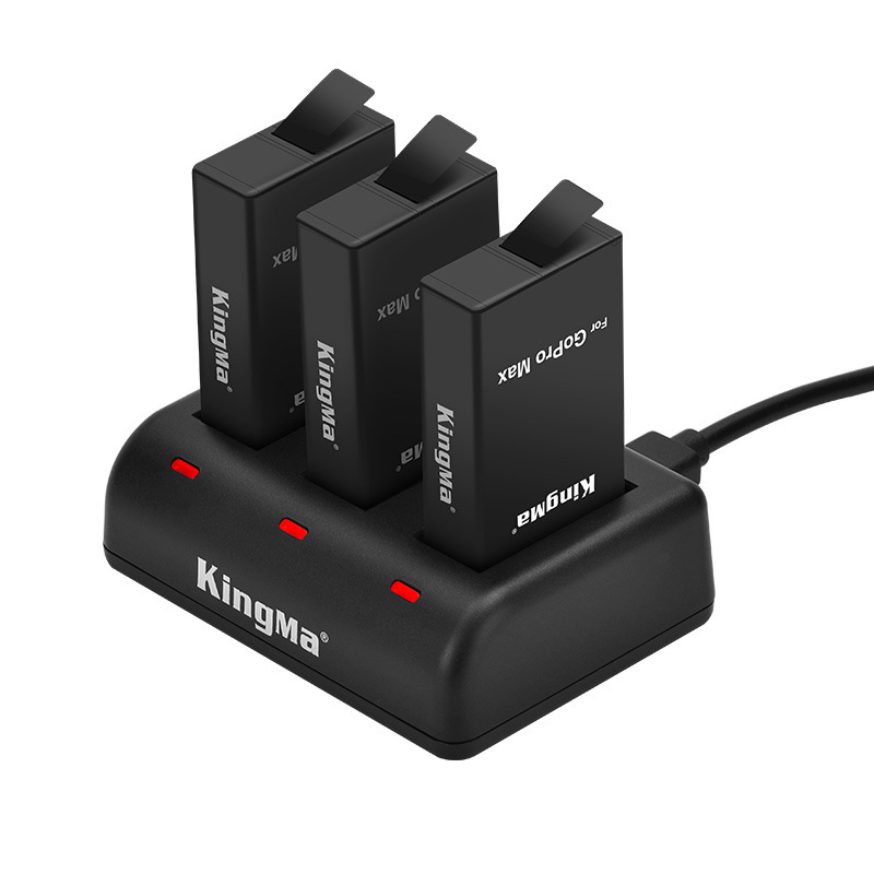 Kingcode gopro max battery charger GoPro MAX panoramic sports camera full decoding battery suit