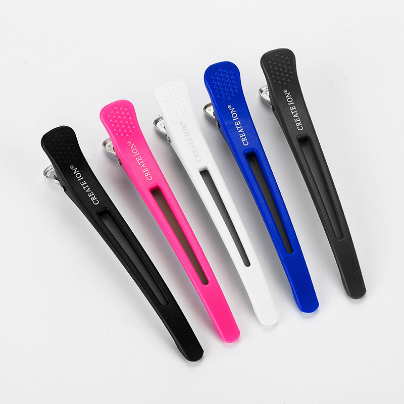 Previous World Hairdressing Traceless Clip Cosmetic Clip Partition Hairdressing Clip Positioning Duckbill Long Chuck Bangs Clip Hairdressing Tools