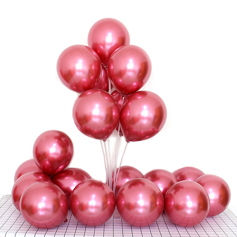 10 inch round metal balloon birthday party decoration supplies cross-border 1.8g g hot selling thick balloon wholesale