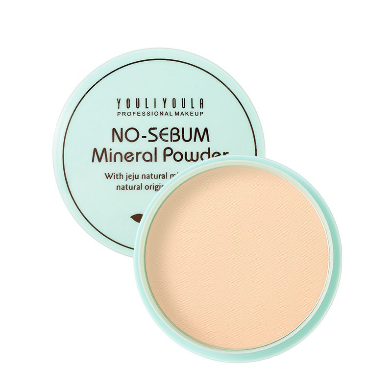 Yuri Yula Fog Face Concealer Makeup Powder Cake Lasting Moisturizing Oil Control Waterproof Pearlescent Matte Face Repair Powder Genuine