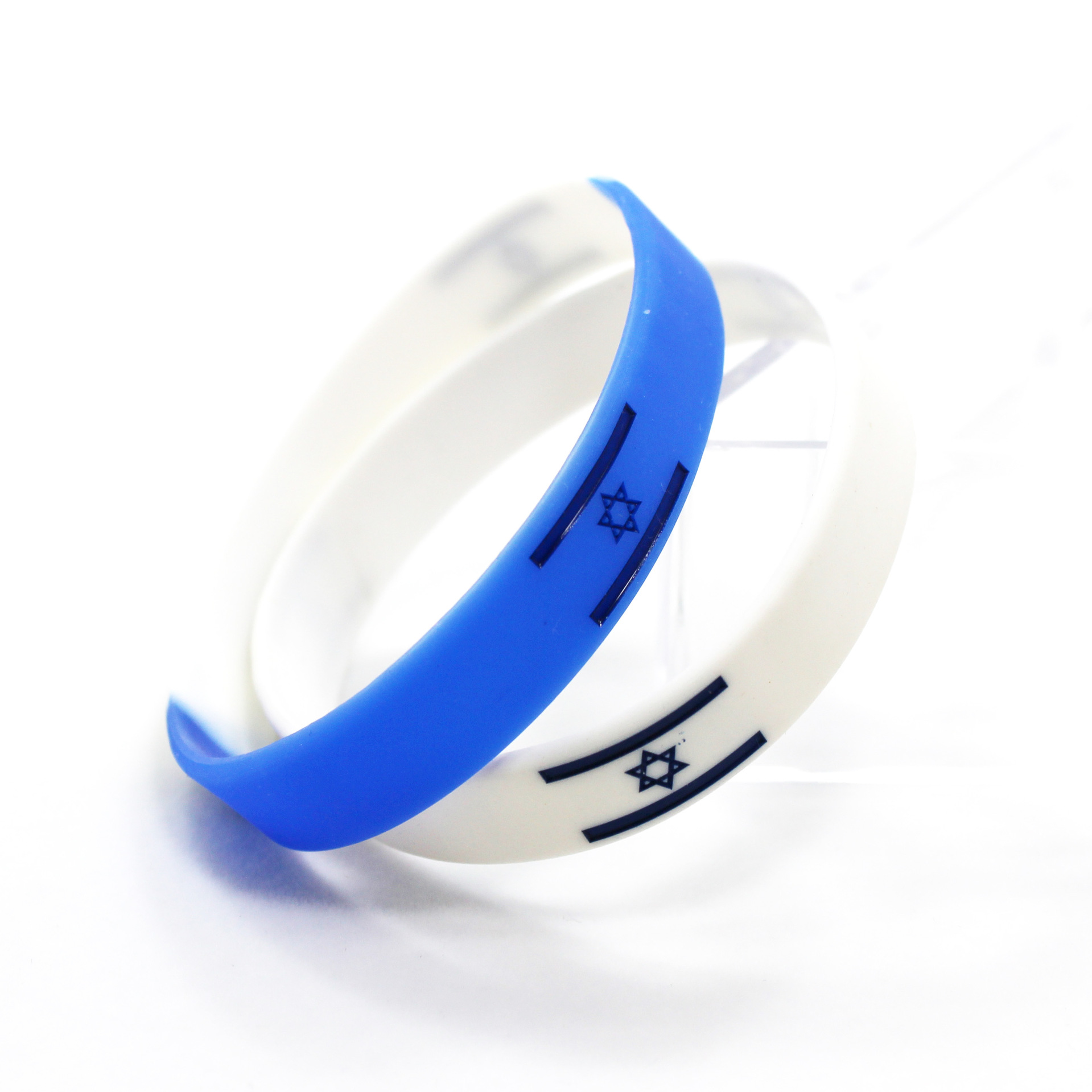 Concave coloring non-fading flag bracelet Israel flag silicone bracelet ISRAEL bracelet flag bracelet