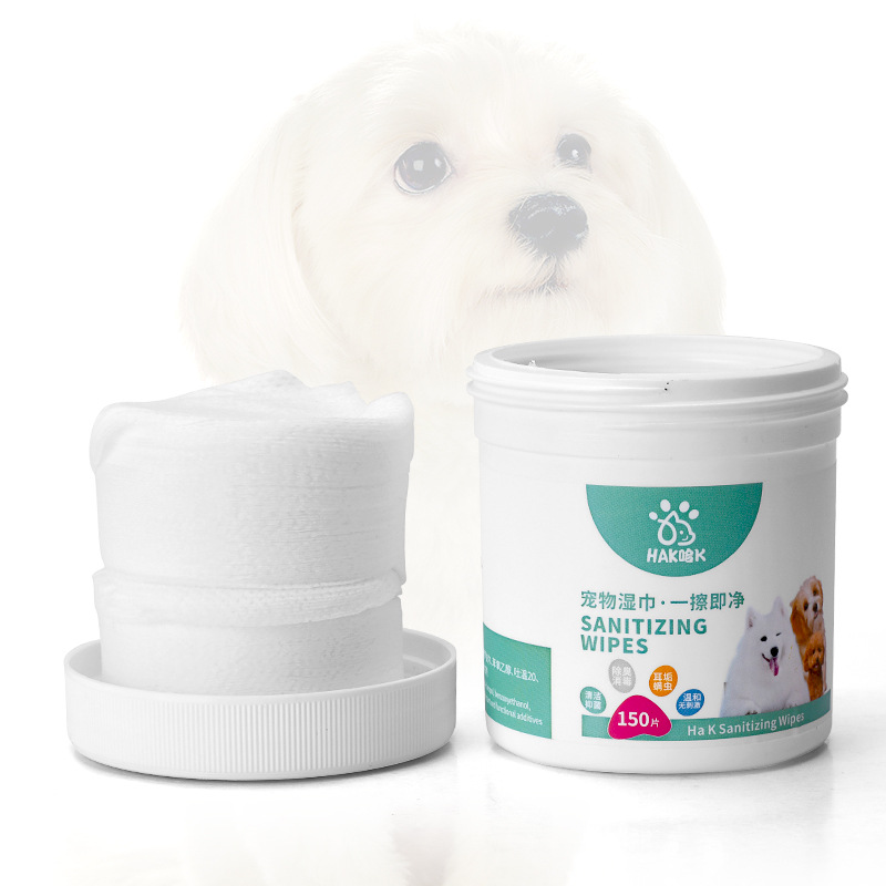 Pet-specific wet tissue cat and dog eye cleaning wet wipes cat and dog supplies 150 pieces pet wet wipes