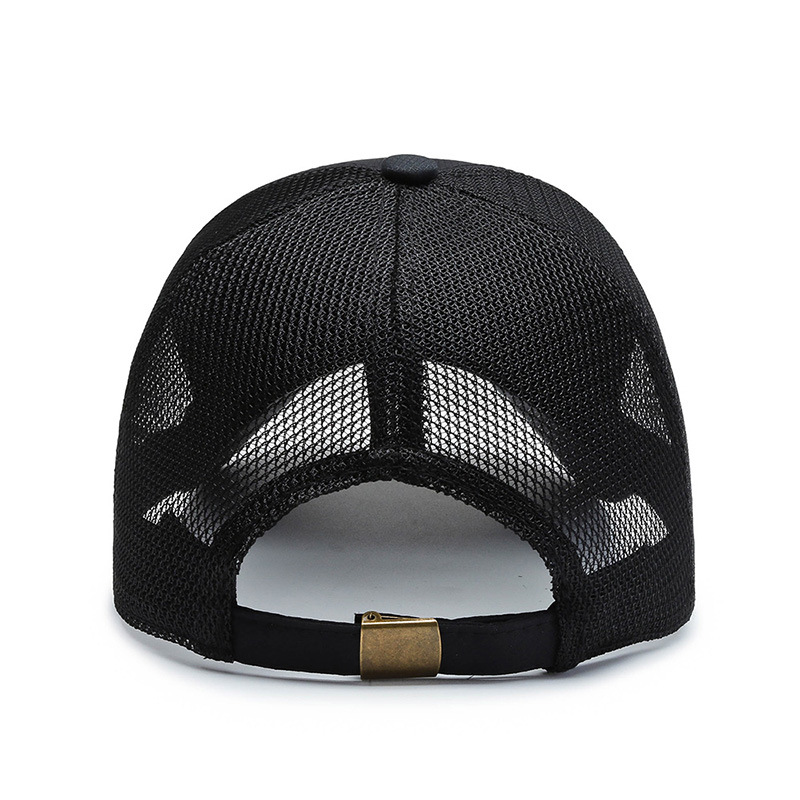 Outdoor Sports Baseball Cap Men's Summer Breathable Mesh Sunshade Cap Korean Light Plate Solid Color Hat Outdoor Leisure