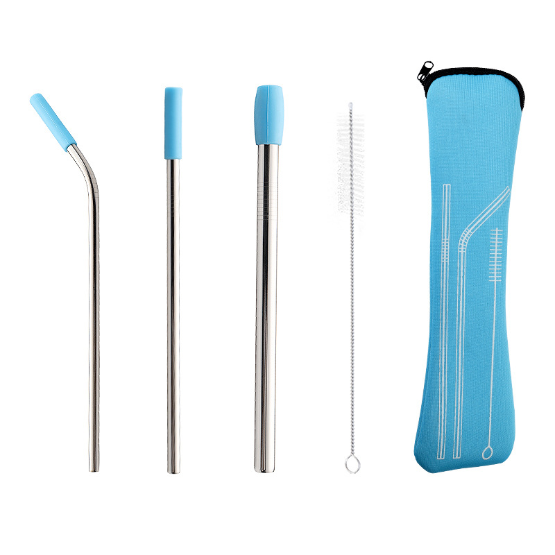 stainless-steel-straws-three-piece-set-silicone-head-straw-set-yeti-cup-milk-tea-straws-18-8-food-grade