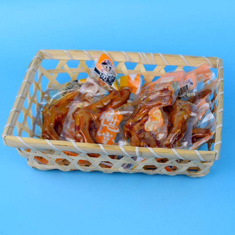 Picnic Basket small basket bamboo basket storage basket square large kitchen woven fruit egg storage box Rattan