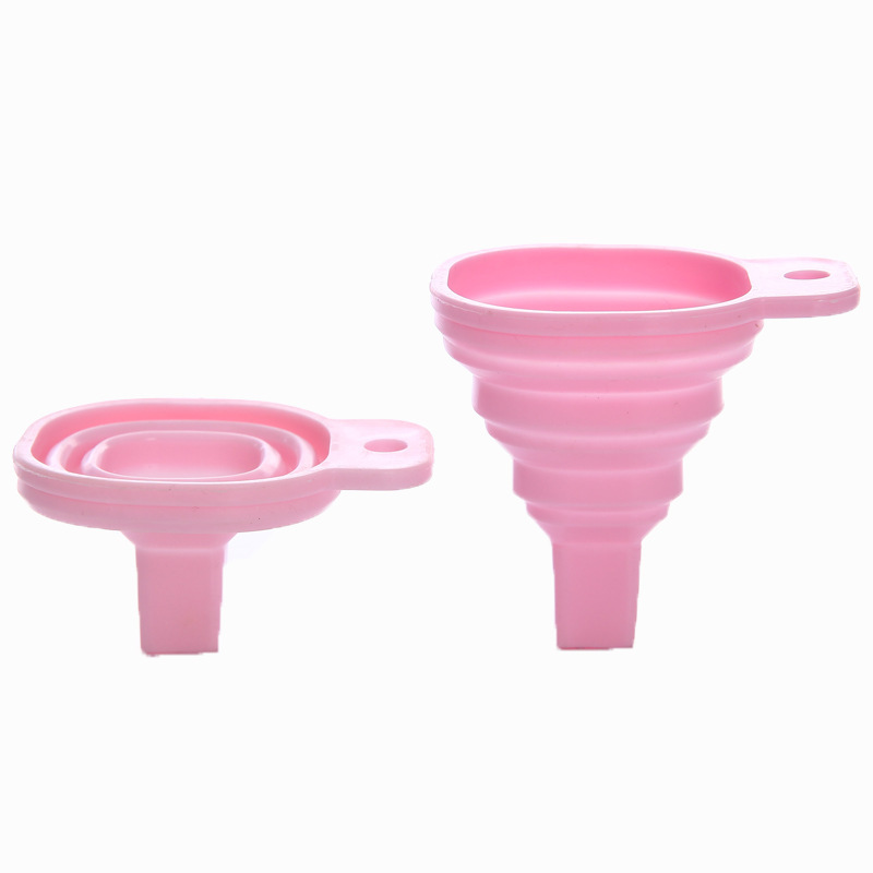 Square retractable folding funnel kitchen oil leakage creative household liquid sub-packaging mini oil nozzle oil leakage wholesale
