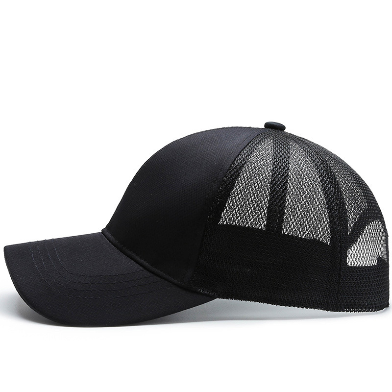 Outdoor Sports Baseball Cap Men's Summer Breathable Mesh Sunshade Cap Korean Light Plate Solid Color Hat Outdoor Leisure
