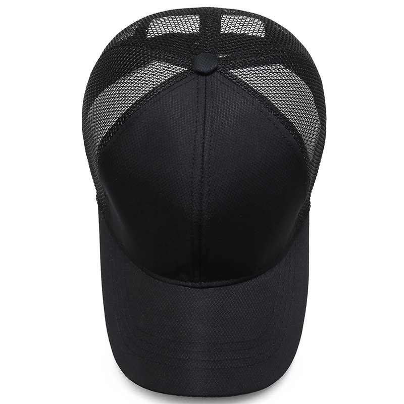 Outdoor Sports Baseball Cap Men's Summer Breathable Mesh Sunshade Cap Korean Light Plate Solid Color Hat Outdoor Leisure