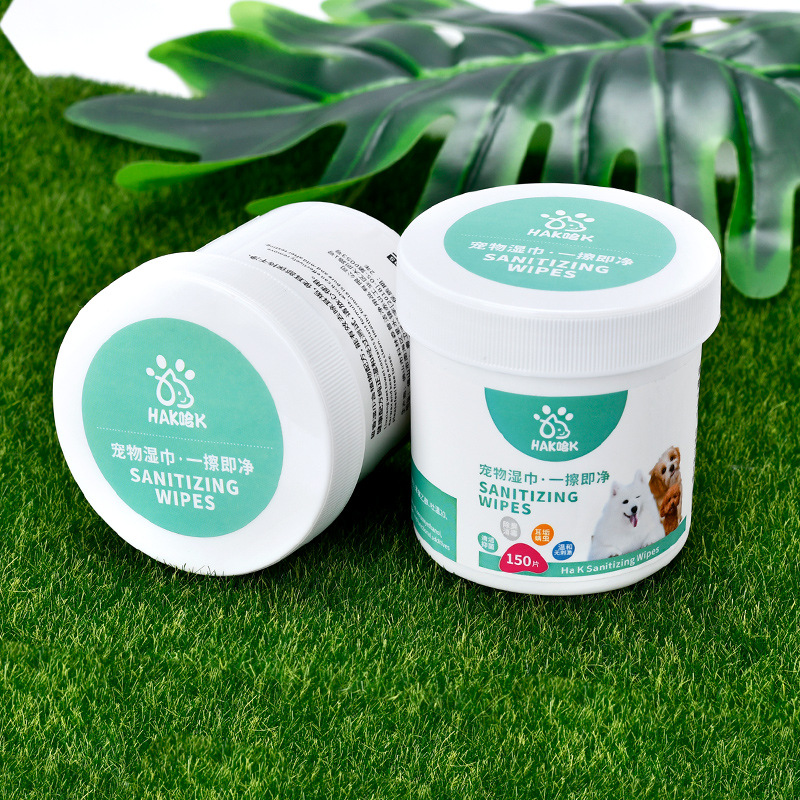 Pet-specific wet tissue cat and dog eye cleaning wet wipes cat and dog supplies 150 pieces pet wet wipes