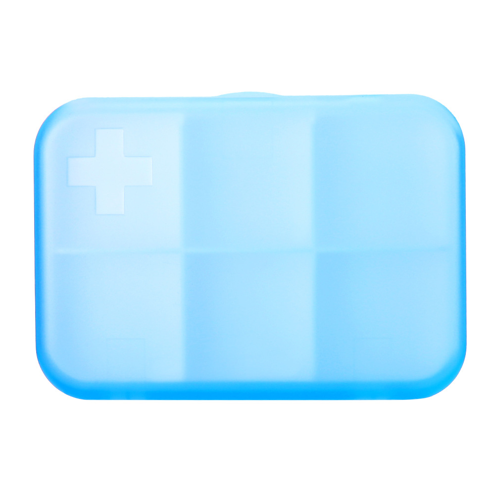 Home seven days a week travel plastic medicine box simple portable six-compartment packaging colorful portable storage box