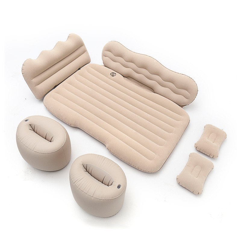 Spot car rear seat folding bed car car travel bed sleeping mat flocking car inflatable mattress wholesale