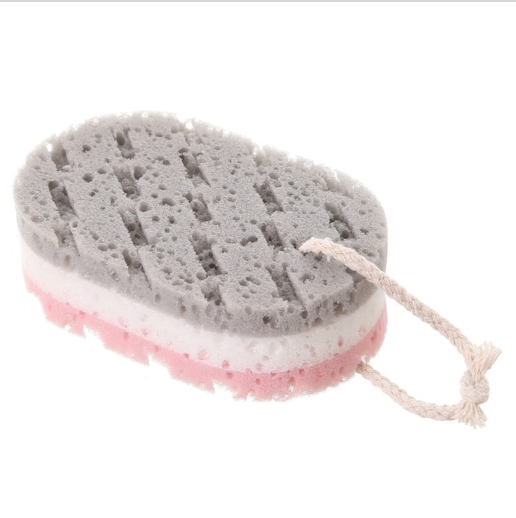 Household Bath Ash Sponge Towel for Men and Women Bathing Ash Sponge Exfoliating Corneous Three-color Bath Towel Bath Towel