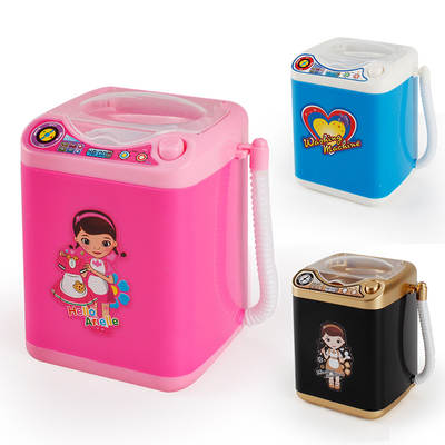 Cross-border children's simulation kitchen play house small household appliances washing machine with drain basket automatic dryer washing machine