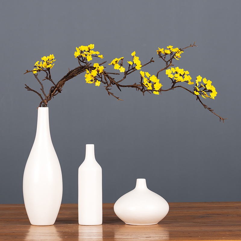 Zen Simulation Cherry Blossom Rattan Branches Home Decoration Realistic Small Floral Dried Branches Tea Room Fake Flower Ornaments Simple Flower Ornaments
