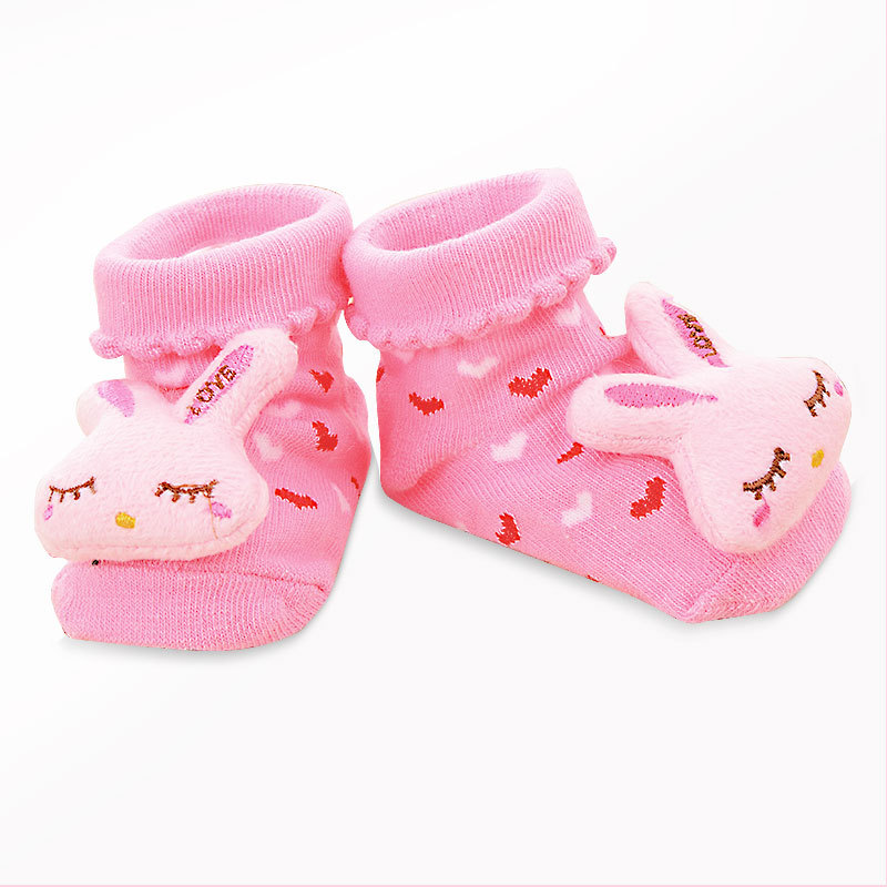 Baby doll socks non-slip socks children's socks newborn baby men's and women's air conditioning floor socks three-dimensional socks children
