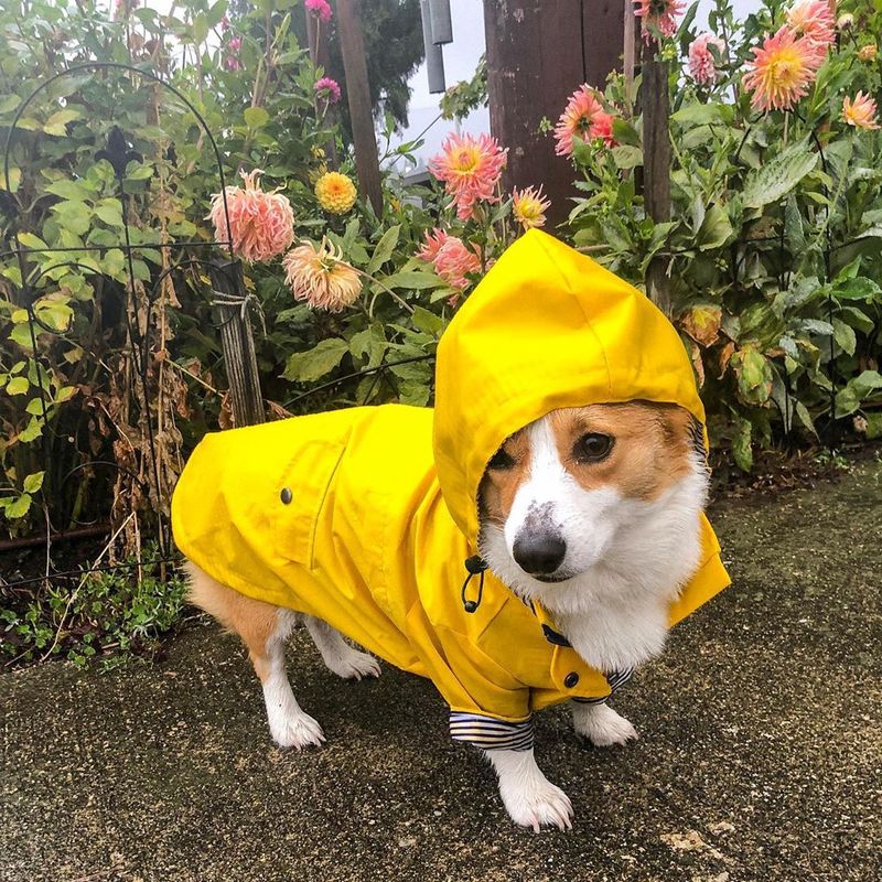 イントレンディな肥厚ヴィンテージ防風防雨犬レインコートペットアサルトジャケット耐久性のある防水オックスフォード生地犬服|undefined