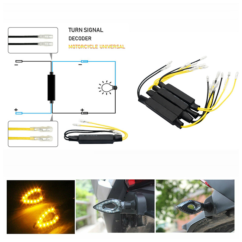 Factory wholesale motorcycle LED turn signal decoder 21W turn signal fault decoding resistor spot