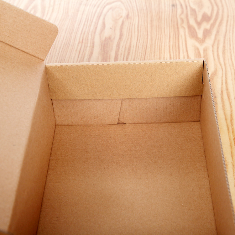Shoe Box Paper Box in stock Wholesale Small Batch Printing Shoe Box Folding Flip Corrugated Express Packaging Storage Box