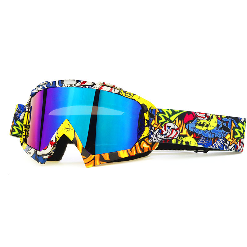 Factory direct supply downhill motocross helmet goggles ski glasses windbreak goggles for men and women outdoor