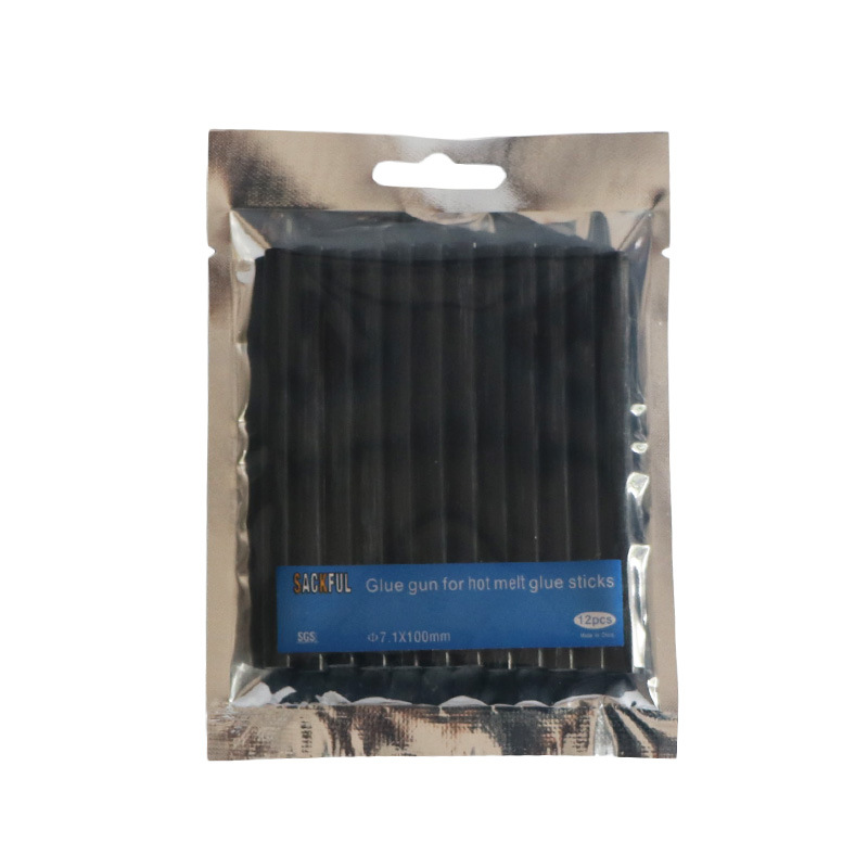 Black Amber milk Brown White Transparent heating glue stick 7mm small glue gun with temperature resistant hot melt adhesive strip