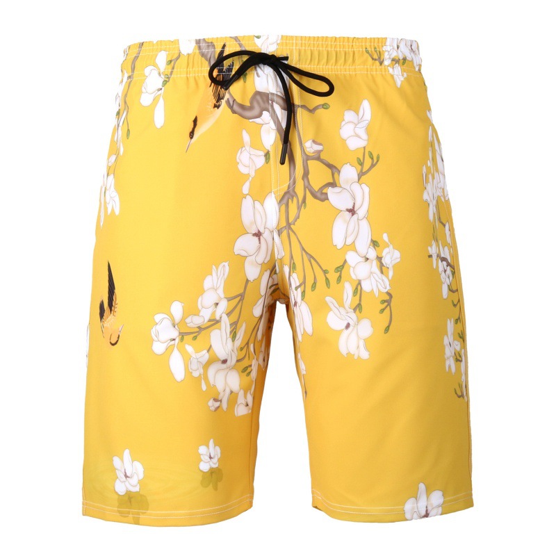 2023 Summer Foreign Trade Cross-border Men's Beach Pants Printed Seaside Sports Shorts European and American Plus Size Explosions
