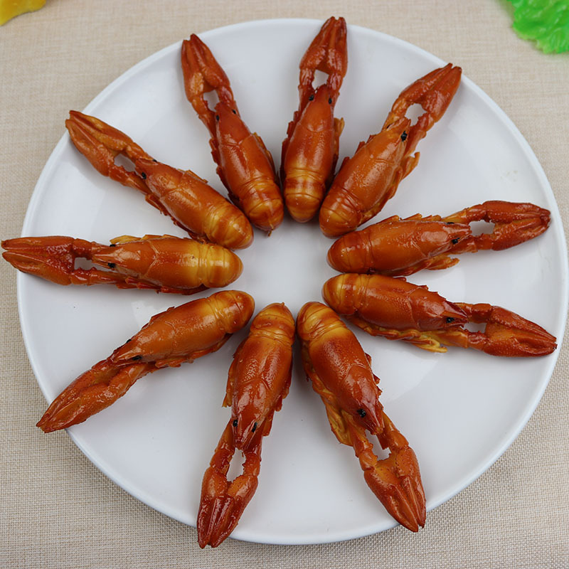 Artificial Shrimp Lobster Model Fake River Shrimp Sea Cucumber Plastic Shrimp Toy Restaurant Seafood Decoration Props