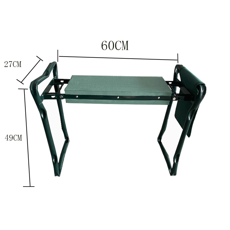 Cross-border hot selling garden kneeling stool with kit two-purpose outdoor sponge non-slip folding stool garden hardware tools