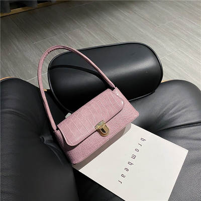 Women's Bag Wholesale 2022 Summer Internet Celebrity Popular New Fashion Korean All-match Stone Pattern Fashion Shoulder Bag Underarm Bag