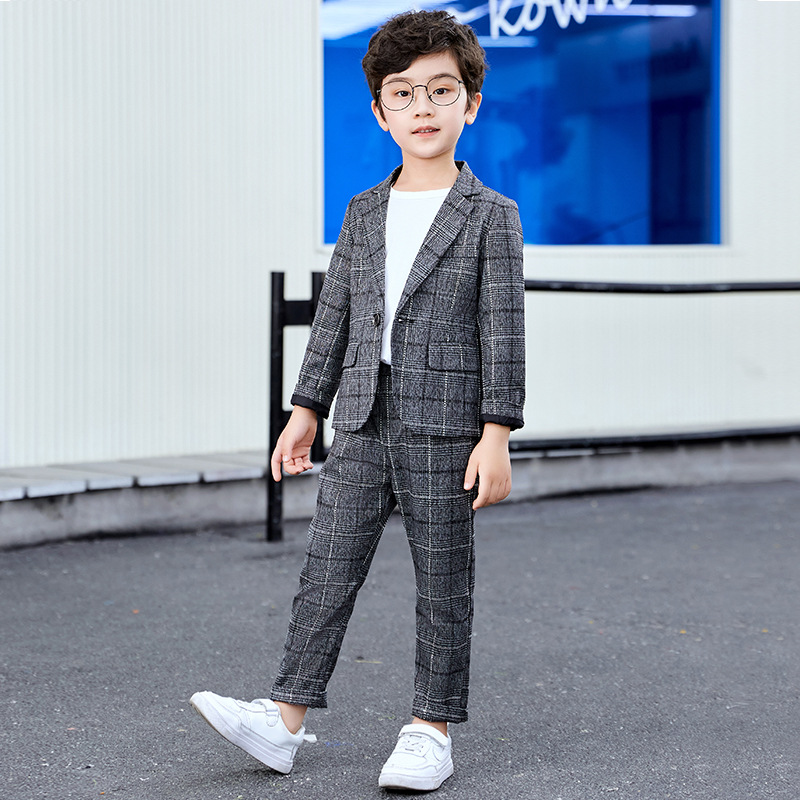 Children's Performance Piano Dress Men's Children's Suit Casual Suit Boys Spring and Autumn Korean Fashionable Spring Wear Children's Wear