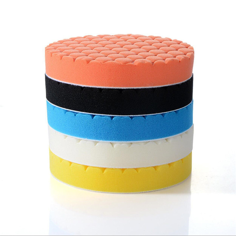 Cross-border car beauty polishing waxing sponge disc set 3/4/5/6/7 inch hexagonal football turtle sponge wheel