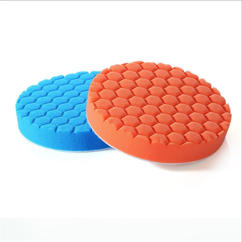 Cross-border car beauty polishing waxing sponge disc set 3/4/5/6/7 inch hexagonal football turtle sponge wheel