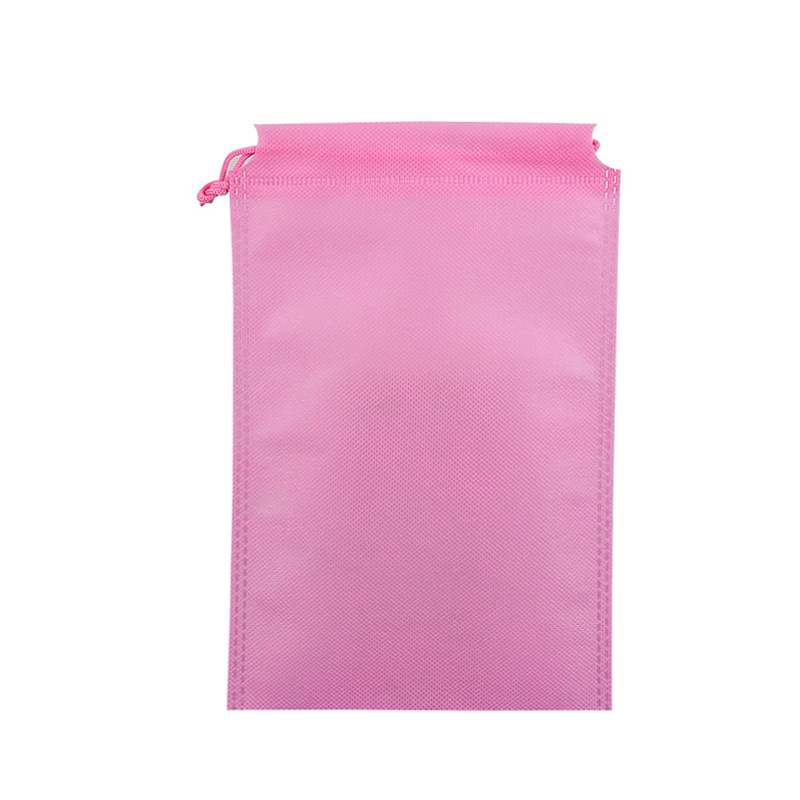 Non-woven drawstring bag in stock wholesale shoes clothing dustproof storage packaging bag drawstring bag printed logo