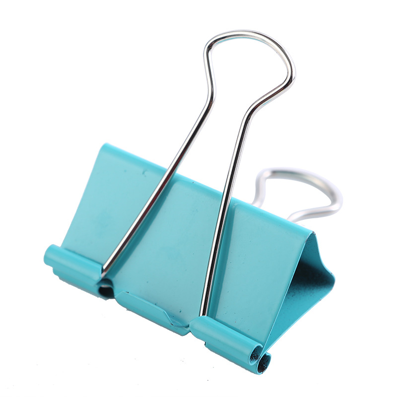 Stationery Color Long Tail Clip Office Supplies Dovetail Clip Metal Cocktail Clip Black Bill Clip Wholesale File Clip